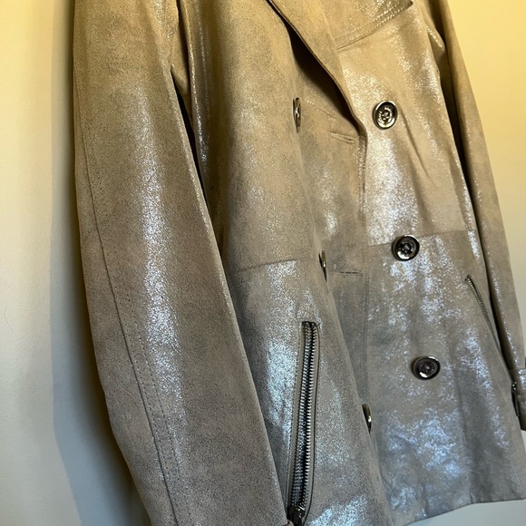 This is a MK leather jacket Size 2. Purchased on Thredup. It’s in great shape. - Picture 3 of 17